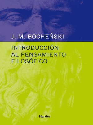 cover image of Introducción al pensamiento filosófico